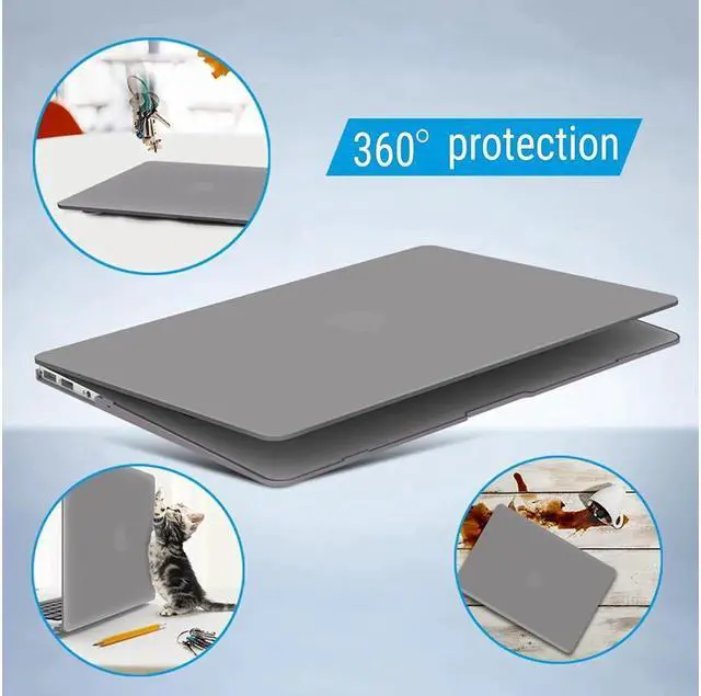 Alt view image 6 of 7 - BONAEVER Compatible with Old Version MacBook Air 13 Inch Case (2017-2010 Release) Model: A1466 / A1369 Plastic Hard Shell Case with Keyboard for Apple Mac Air 13"