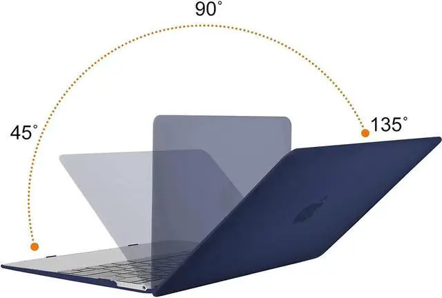 Alt view image 3 of 7 - BONAEVER Compatible with MacBook 12 inch Case with Retina Display Model: A1534 Release 2017 2016 2015 Plastic Hard Shell Case with Keyboard Cover Skin