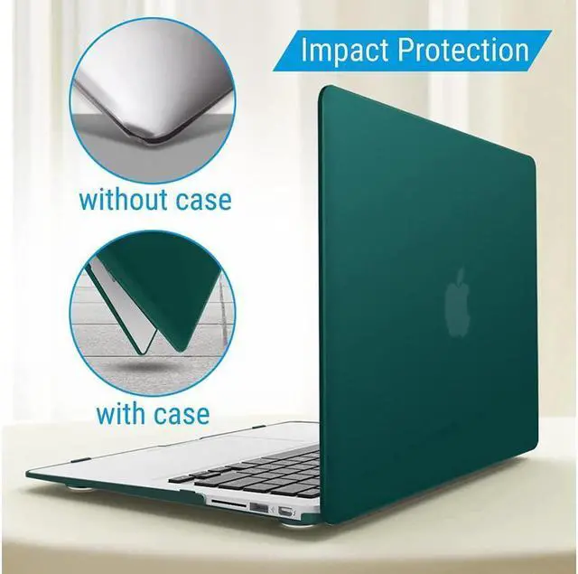Alt view image 7 of 7 - BONAEVER Compatible with MacBook Air 11 Inch Case Model A1370 A1465 Soft Touch Plastic Hard Shell Cover with Keyboard Cover for Apple Mac Air 11"