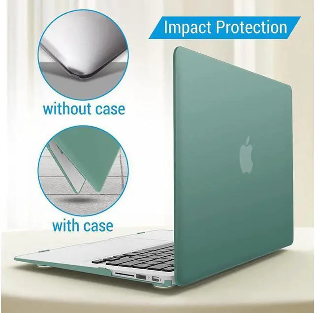 Alt view image 7 of 7 - BONAEVER Compatible with MacBook Air 11 Inch Case Model A1370 A1465 Soft Touch Plastic Hard Shell Cover with Keyboard Cover for Apple Mac Air 11"