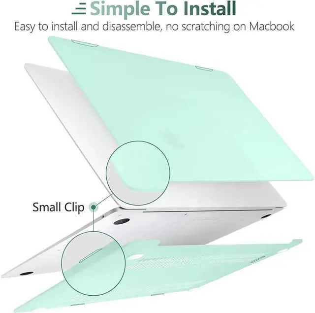 Alt view image 4 of 7 - BONAEVER Compatible with MacBook Air 13 inch Case 2022 2021-2018 Release A2337 M1 A2179 A1932 with Retina Display Touch ID Plastic Hard Shell with Keyboard Cover