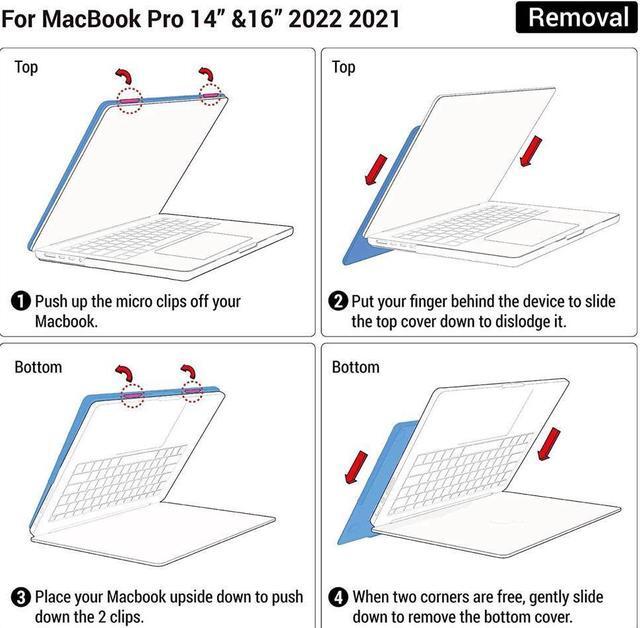 Alt view image 7 of 7 - BONAEVER Compatible with MacBook Pro 16 Inch Case 2023 2021 2022 Release A2780 A2485 M2 M1 Pro/Max & Retina & Touch ID Hard Shell Case with Keyboard Cover
