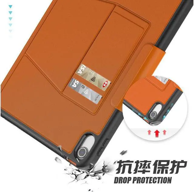 Alt view image 7 of 7 - BONAEVER Magnetic Stand Case for iPad (A16) 11th Generation 11 Inch 2025, iPad 10th Generation 10.9 inch 2022 - Multiple Angles Shockproof Protective Cover with Pencil Holder Card Slot Brown