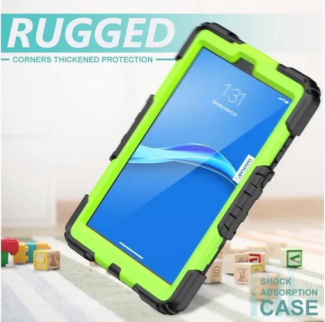 Alt view image 6 of 7 - BONAEVER Case for Lenovo Tab M8 Gen 3 2022/ Smart Tab M8 Gen 3 2022/Tab M8 HD LTE 2021/ Tab M8 HD/Smart Tab M8/Tab M8 FHD 2019 with Pen Holder Screen Protector Stand Shoulder Strap Green