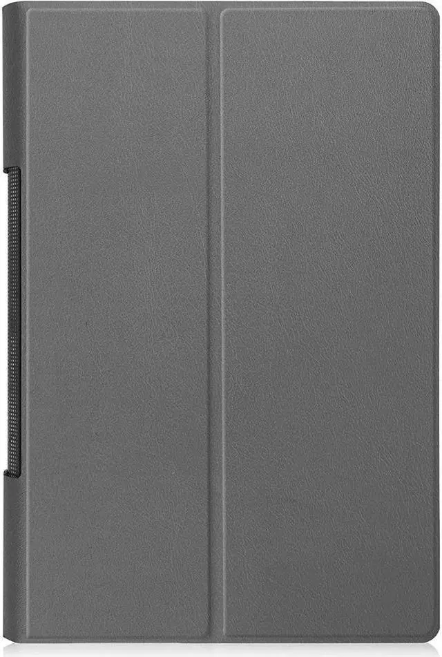 Alt view image 2 of 5 - BONAEVER Case for Lenovo Yoga Pad Pro 13 Inch Model YT-K606 / YT-K606F 2021 Ultra Thin PU Leather Hard Shell Cover with Universal Stylus Pen Gray