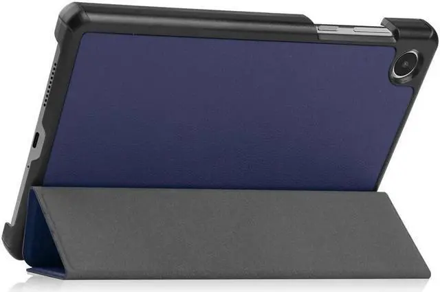 Alt view image 4 of 7 - BONAEVER Case for Lenovo Tab M8 4th Gen 2024 2023 8 inch Tablet Model TB-301XU TB-300FU TB-300XU, Slim Lightweight Stand Hard Shell Protective Cover with Stylus Pen Blue
