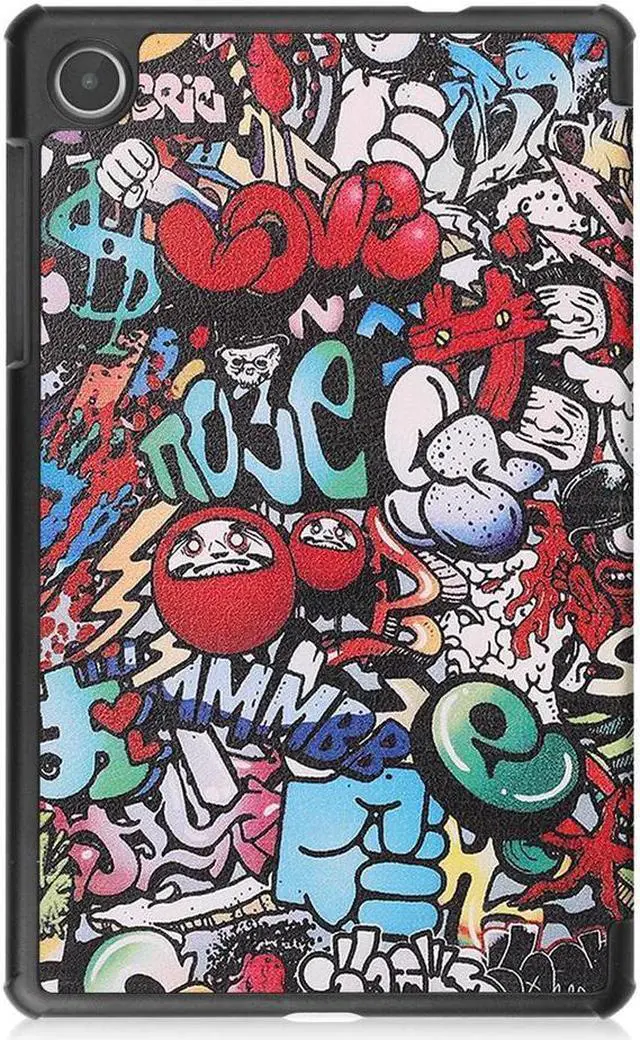 Alt view image 7 of 7 - BONAEVER Case for Lenovo Tab M8 4th Gen 2024 2023 8 inch Tablet Model TB-301XU TB-300FU TB-300XU, Slim Lightweight Stand Hard Shell Protective Cover with Stylus Pen Multicolor