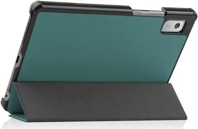 Alt view image 5 of 7 - BONAEVER Case for Lenovo Tab M9 2023 9 inch Model TB310XU / TB310FU Slim Stand andard Shell Protective Cover with Stylus Pen Dark Green