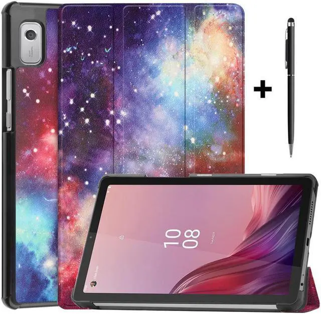 Main image of BONAEVER Case for Lenovo Tab M9 2023 9 inch Model TB310XU / TB310FU Slim Stand andard Shell Protective Cover with Stylus Pen Purple