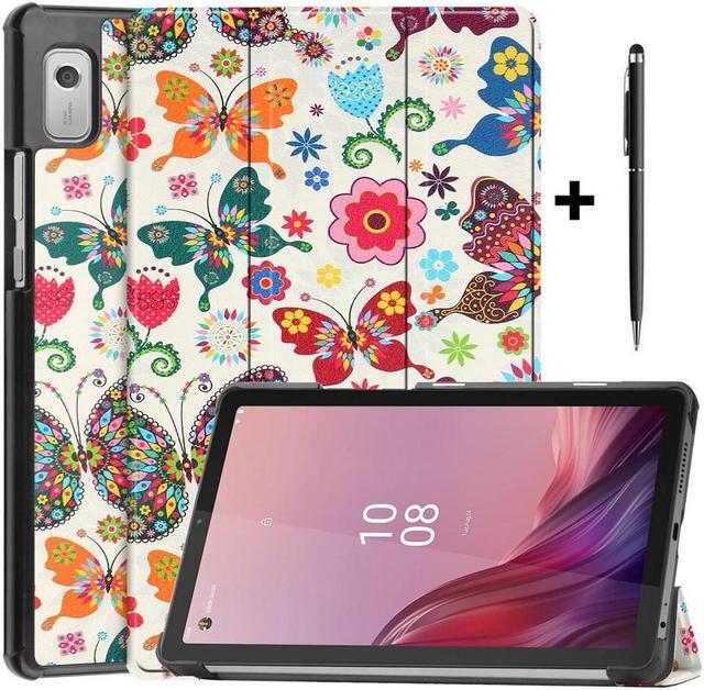 Main image of BONAEVER Case for Lenovo Tab M9 2023 9 inch Model TB310XU / TB310FU Slim Stand andard Shell Protective Cover with Stylus Pen Butterfly