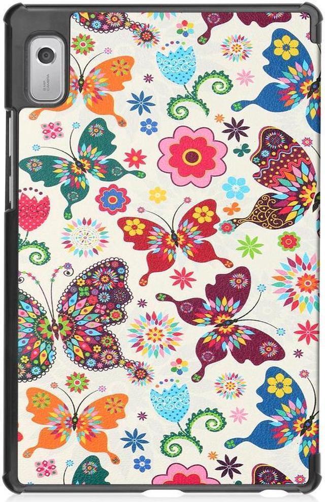 Alt view image 7 of 7 - BONAEVER Case for Lenovo Tab M9 2023 9 inch Model TB310XU / TB310FU Slim Stand andard Shell Protective Cover with Stylus Pen Butterfly