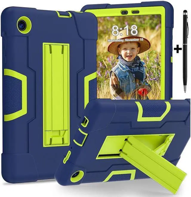Main image of BONAEVER Protective Case For TCL Tab 8 LE Model 9137W) / TCL Tab 8 WiFi Model 9132X Shockproof Cover with Stand and + Universal Stylus Pen Green