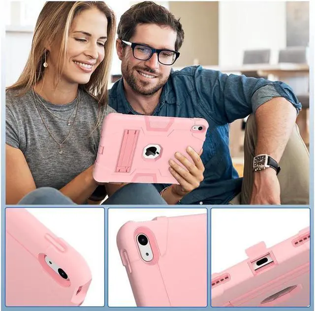 Alt view image 6 of 7 - BONAEVER Case For iPad (A16) 11th Generation 11 Inch 2025, iPad 10th Generation 10.9 inch 2022 Protective Cover with Stand Stylus Pen Shockproof Cover + Stylus Pen