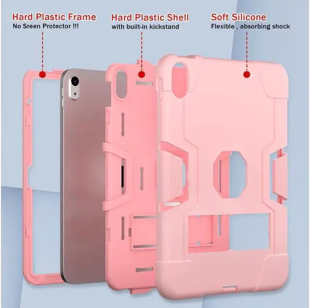 Alt view image 7 of 7 - BONAEVER Case For iPad (A16) 11th Generation 11 Inch 2025, iPad 10th Generation 10.9 inch 2022 Protective Cover with Stand Stylus Pen Shockproof Cover + Stylus Pen