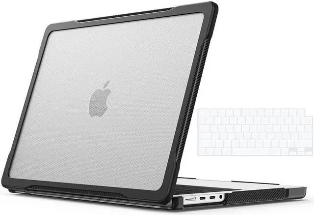 Main image of BONAEVER Compatible with MacBook Pro 14 inch Case 2023 2022 2021 Release M2 A2779 A2442 M1 Pro/Max Chip with Touch ID Rugged Hard Shell Shockproof Cover with Keyboard Skin Transparent