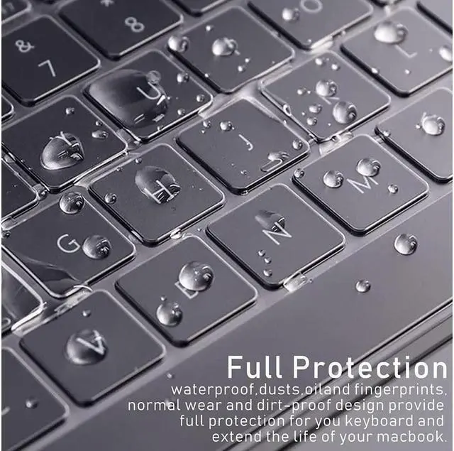 Alt view image 6 of 7 - BONAEVER Compatible with MacBook Pro 14 inch Case 2023 2022 2021 Release M2 A2779 A2442 M1 Pro/Max Chip with Touch ID Rugged Hard Shell Shockproof Cover with Keyboard Skin Transparent
