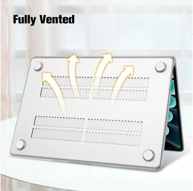 Alt view image 5 of 7 - BONAEVER For Macbook Air 15 inch Case 2025 2024 2023 A3241 M4 A3114 M3 A2941 M2 Ultra Thin Plastic Hard Shell Cover with Keyboard Skin & Type C Adapter