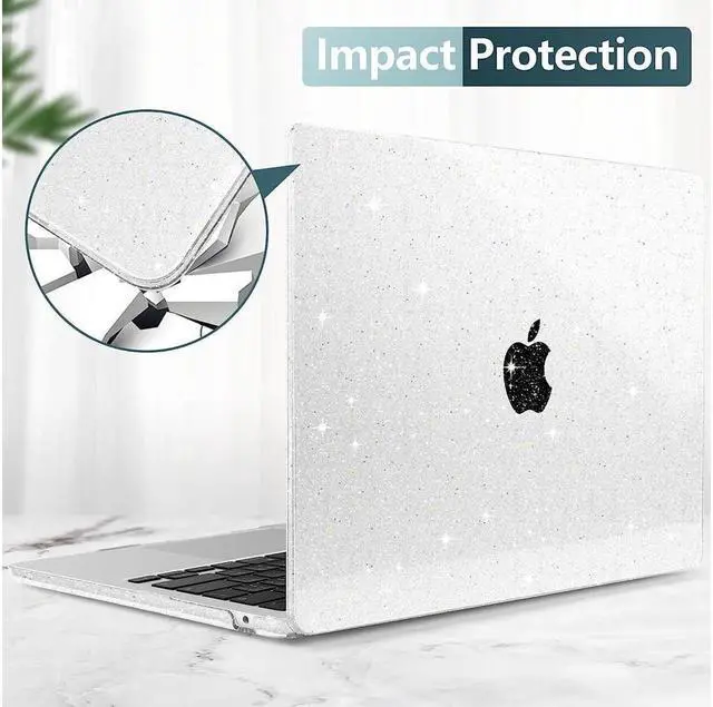 Alt view image 6 of 7 - BONAEVER Compatible with Macbook Air 15 inch Case 2025 2024 2023 A3241 M4 A3114 M3 A2941 M2 Plastic Hard Case with Keyboard Skin & Screen Protector & Type C Adapter