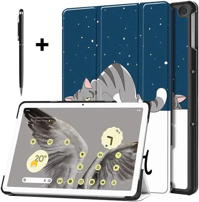 Main image of BONAEVER Google Pixel Case 11 Inch 2023 Slim Stand Protective Case Smart Folio Cover with 2 in 1 Stylus Pen
