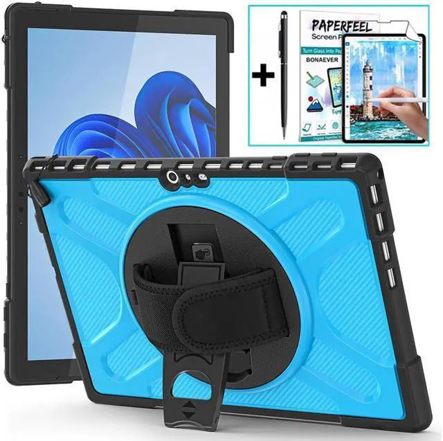 Main image of BONAEVER Case For Surface Pro 7 Plus / Surface Pro 7 / Surface Pro 6 / Surface Pro 5 / Surface Pro 4 12.3 inch Shockproof Cover with Stand and Strap Pen Holder 2 in 1 Stylus Pen