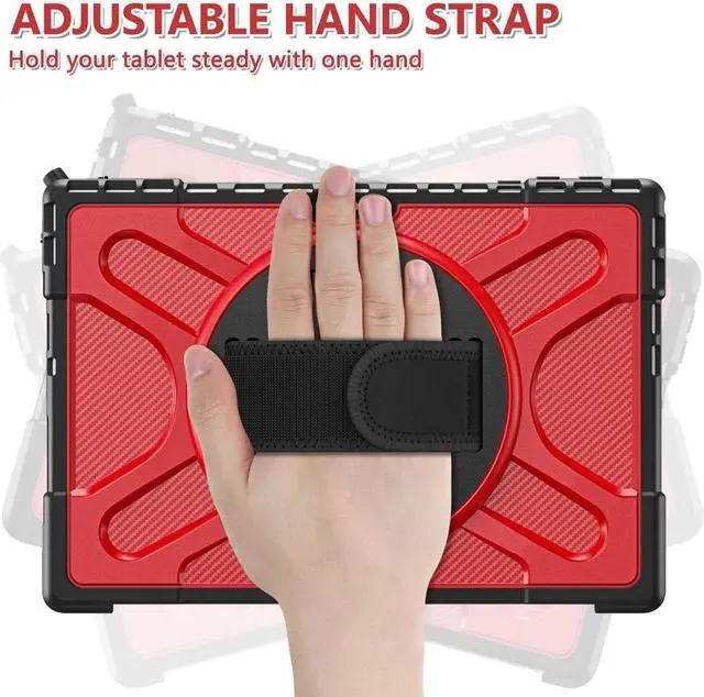 Alt view image 3 of 7 - BONAEVER Case For Surface Pro 7 Plus / Surface Pro 7 / Surface Pro 6 / Surface Pro 5 / Surface Pro 4 12.3 inch Shockproof Cover with Stand and Strap Pen Holder 2 in 1 Stylus Pen