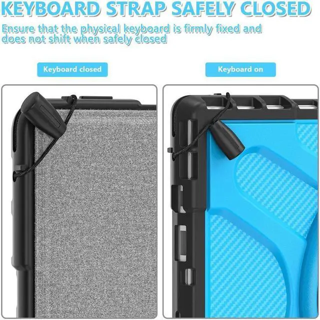 Alt view image 6 of 7 - BONAEVER Case For Surface Pro 7 Plus / Surface Pro 7 / Surface Pro 6 / Surface Pro 5 / Surface Pro 4 12.3 inch Shockproof Cover with Stand and Strap Pen Holder 2 in 1 Stylus Pen