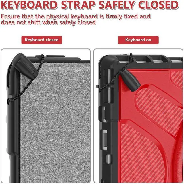 Alt view image 7 of 7 - BONAEVER Case For Surface Pro 7 Plus / Surface Pro 7 / Surface Pro 6 / Surface Pro 5 / Surface Pro 4 12.3 inch Shockproof Cover with Stand and Strap Pen Holder 2 in 1 Stylus Pen