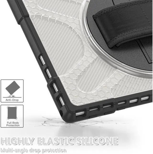 Alt view image 6 of 7 - BONAEVER Case For Surface Pro 7 Plus / Surface Pro 7 / Surface Pro 6 / Surface Pro 5 / Surface Pro 4 12.3 inch Shockproof Cover with Stand and Strap Pen Holder 2 in 1 Stylus Pen