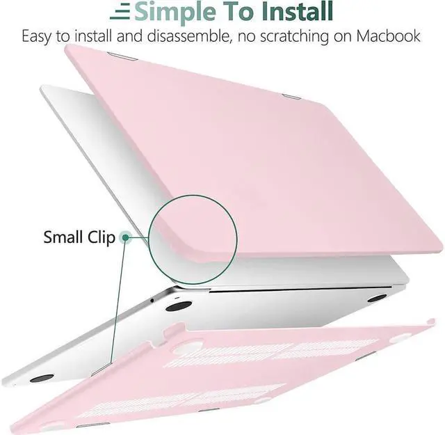 Alt view image 4 of 7 - BONAEVER For Macbook Air 15 inch Case 2025 2024 2023 A3241 M4 A3114 M3 A2941 M2 Ultra Thin Plastic Hard Shell Cover with Keyboard Skin & Type C Adapter