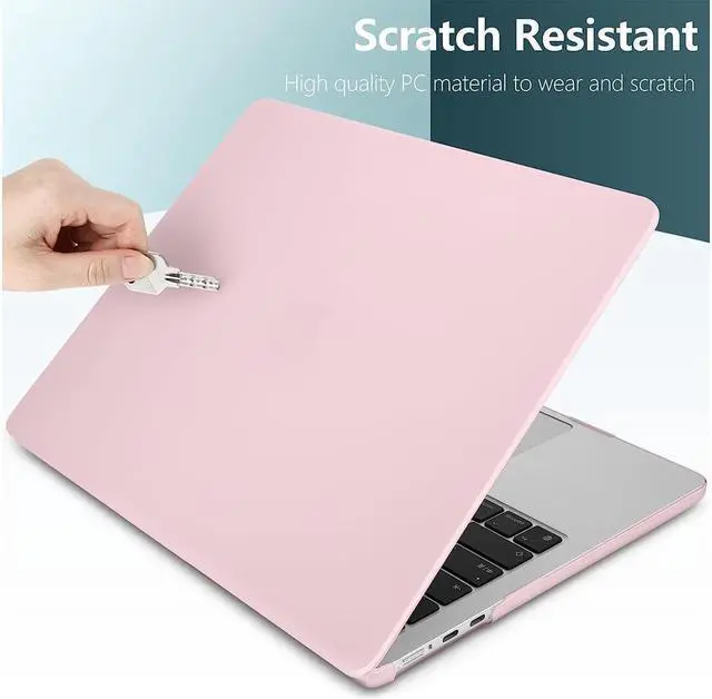 Alt view image 5 of 7 - BONAEVER For Macbook Air 15 inch Case 2025 2024 2023 A3241 M4 A3114 M3 A2941 M2 Ultra Thin Plastic Hard Shell Cover with Keyboard Skin & Type C Adapter