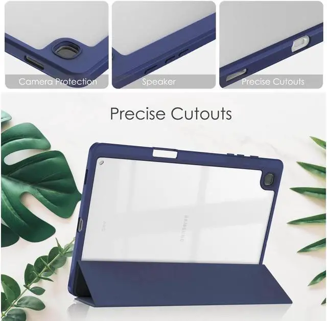 Alt view image 3 of 7 - BONAEVER Slim Case for Samsung Galaxy Tab S6 Lite 10.4 Inch 2022 2020 Model SM-P610/P613/P615/P619 with S Pen Holder Stylus Pen Shockproof Cover with Clear Transparent Back Shell