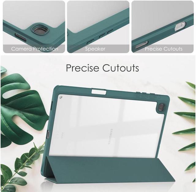Alt view image 3 of 7 - BONAEVER Slim Case for Samsung Galaxy Tab S6 Lite 10.4 Inch 2022 2020 Model SM-P610/P613/P615/P619 with S Pen Holder Stylus Pen Shockproof Cover with Clear Transparent Back Shell