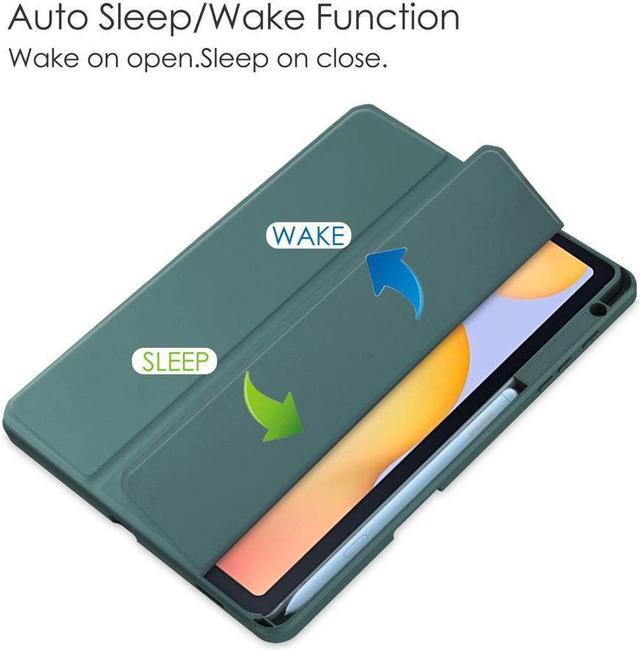 Alt view image 4 of 7 - BONAEVER Slim Case for Samsung Galaxy Tab S6 Lite 10.4 Inch 2022 2020 Model SM-P610/P613/P615/P619 with S Pen Holder Stylus Pen Shockproof Cover with Clear Transparent Back Shell