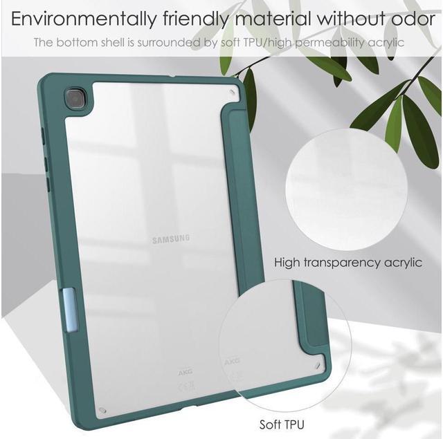 Alt view image 7 of 7 - BONAEVER Slim Case for Samsung Galaxy Tab S6 Lite 10.4 Inch 2022 2020 Model SM-P610/P613/P615/P619 with S Pen Holder Stylus Pen Shockproof Cover with Clear Transparent Back Shell