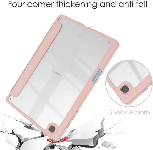 Alt view image 5 of 7 - BONAEVER Slim Case for Samsung Galaxy Tab S6 Lite 10.4 Inch 2022 2020 Model SM-P610/P613/P615/P619 with S Pen Holder Stylus Pen Shockproof Cover with Clear Transparent Back Shell