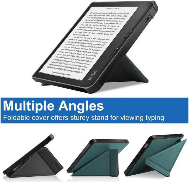 Alt view image 2 of 7 - BONAEVER Slim Case for Kobo Libra 2 2021 Released - Soft TPU Protective Back Cover with Auto Wake/Sleep for 7 inch Kobo Libra 2 eReader