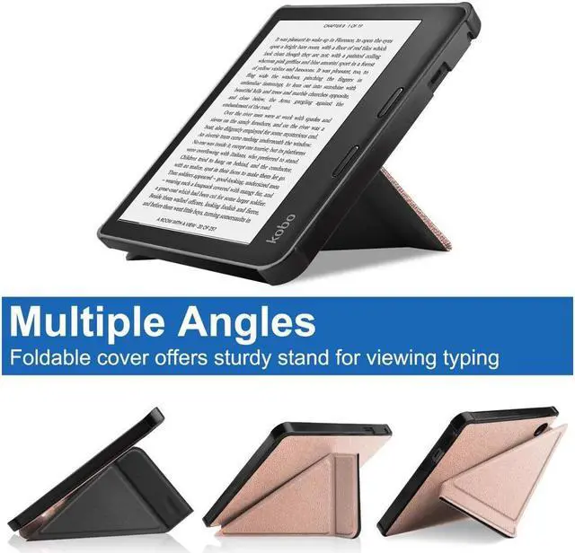 Alt view image 2 of 7 - BONAEVER Slim Case for Kobo Sage 2021 Release - Soft TPU Protective Back Cover with Auto Wake/Sleep for 8 inch Kobo Sage eReader