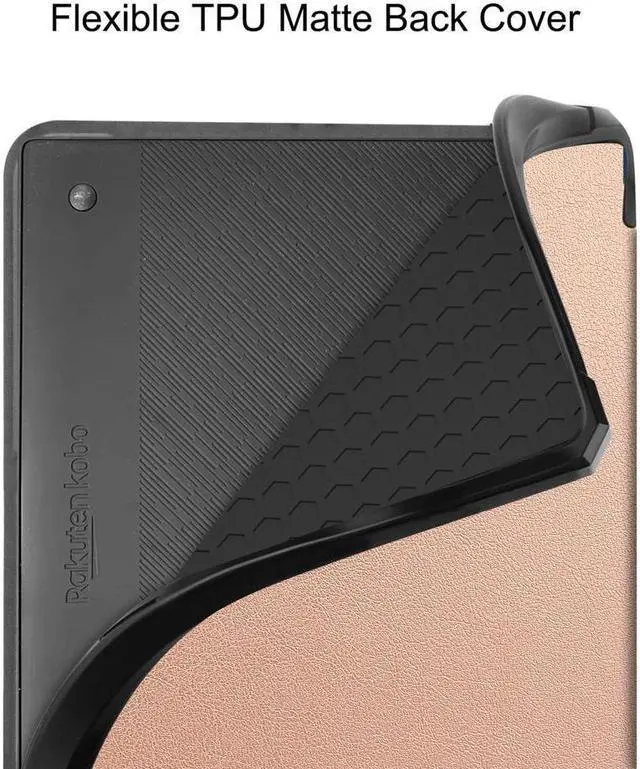 Alt view image 6 of 7 - BONAEVER Slim Case for Kobo Elipsa 2E 10.3 inch 2023 - Premium Leather Case Protective Smart Folio Shell Cover with Pen Holder Auto Wake/Sleep Multi-Viewing Angles Stylus Pen