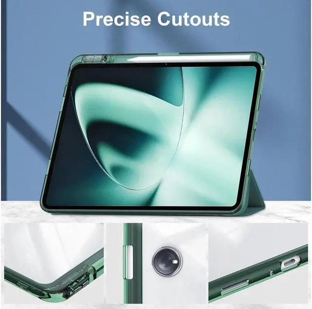Alt view image 4 of 7 - BONAEVER Protective Case for Oppo OnePlus Pad 11.61 inch / Oppo Pad 2 11.61 inch 2023 with S Pen Holder Transparent Hard Shell Back Trifold Smart Stand Cover with universal Stylus Pen