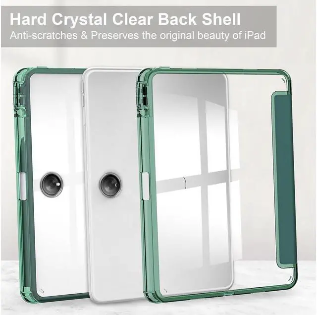 Alt view image 7 of 7 - BONAEVER Protective Case for Oppo OnePlus Pad 11.61 inch / Oppo Pad 2 11.61 inch 2023 with S Pen Holder Transparent Hard Shell Back Trifold Smart Stand Cover with universal Stylus Pen