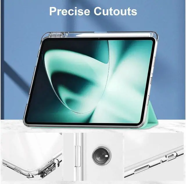 Alt view image 4 of 7 - BONAEVER Protective Case for Oppo OnePlus Pad 11.61 inch / Oppo Pad 2 11.61 inch 2023 with S Pen Holder Transparent Hard Shell Back Trifold Smart Stand Cover with universal Stylus Pen