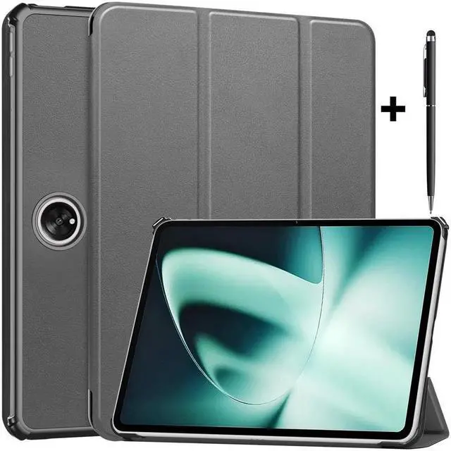 Main image of BONAEVER Case for Oppo OnePlus Pad / Oppo Pad 2 11.61 inch 2023 Tri fold Slim Hard Shell Smart Protective Cover with Multi-Angle Stand Universal Stylus Pen