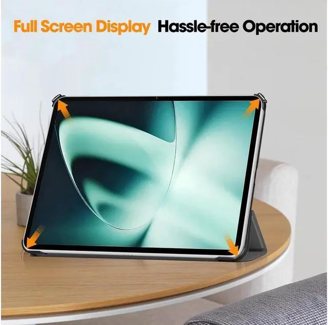 Alt view image 4 of 7 - BONAEVER Case for Oppo OnePlus Pad / Oppo Pad 2 11.61 inch 2023 Tri fold Slim Hard Shell Smart Protective Cover with Multi-Angle Stand Universal Stylus Pen