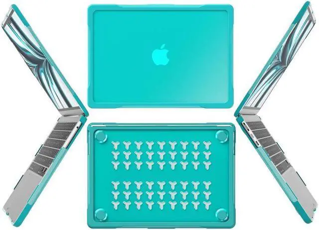 Alt view image 4 of 7 - BONAEVER Compatible with MacBook Air 13.6 inch 2022 2023 2024 2025 Release A3240 M4 A3113 M3 A2681 M2, Rugged Hard Shell Shockproof Cover with Keyboard Skin