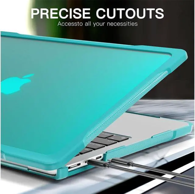 Alt view image 6 of 7 - BONAEVER Compatible with MacBook Air 13.6 inch 2022 2023 2024 2025 Release A3240 M4 A3113 M3 A2681 M2, Rugged Hard Shell Shockproof Cover with Keyboard Skin