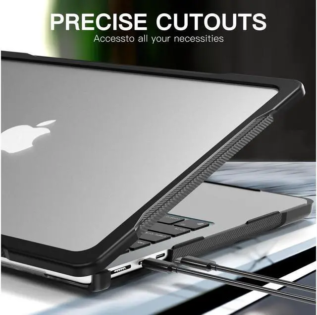 Alt view image 5 of 6 - BONAEVER Compatible with MacBook Air 13.6 inch 2022 2023 2024 2025 Release A3240 M4 A3113 M3 A2681 M2, Rugged Hard Shell Shockproof Cover with Keyboard Skin