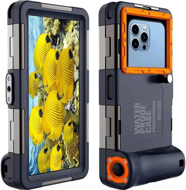 Main image of BONAEVER Diving Phone Case Underwater Photography Video Housings with Lanyard [50ft/15m] Snorkeling Waterproof Phone Cover for iPhone Galaxy LG Motorola Google