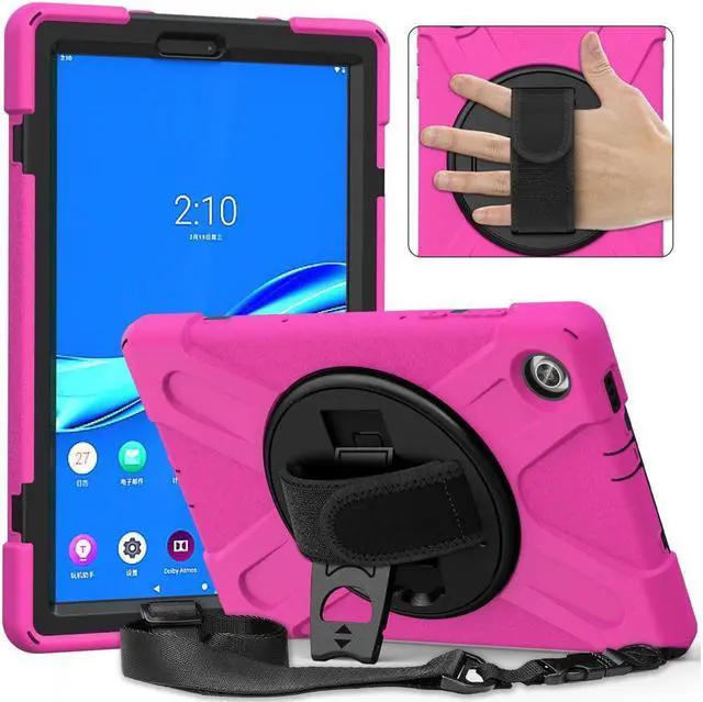 Alt view image 6 of 7 - BONAEVER Case for Lenovo Tab M10 FHD Plus 10.3 inch 2020 2nd Gen / K10 TB-X606F TB-X606X TB-X6C6F TB-X6C6X Shockproof Cover with Stand Shoulder Strap