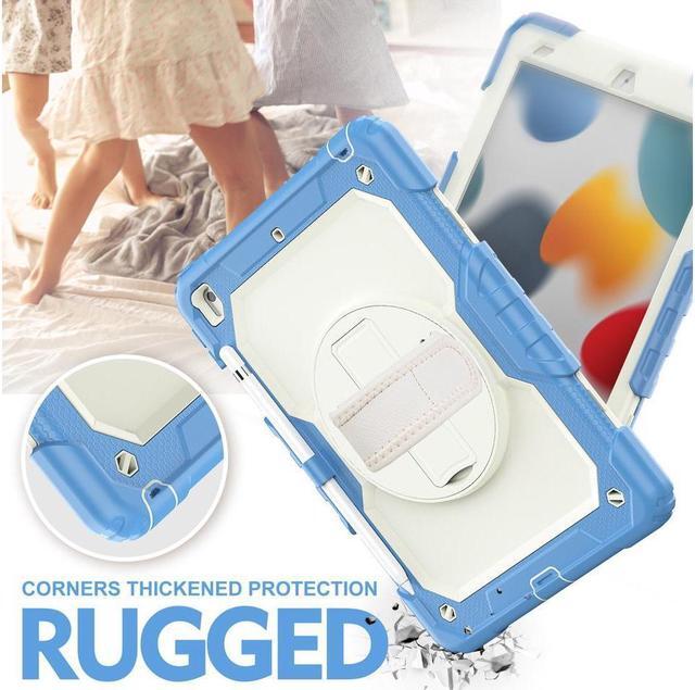 Alt view image 5 of 7 - BONAEVER Case for iPad 9th / 8th / 7th Generation Case for iPad 10.2 Inch 2021 / 2020 / 2019 with Screen Protector Pencil Holder Stand and /Shoulder Strap Protective Cover