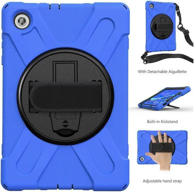 Alt view image 5 of 6 - BONAEVER Case for Lenovo Tab M10 FHD Plus 10.3 inch 2020 2nd Gen / K10 TB-X606F TB-X606X TB-X6C6F TB-X6C6X Shockproof Cover with Stand Shoulder Strap